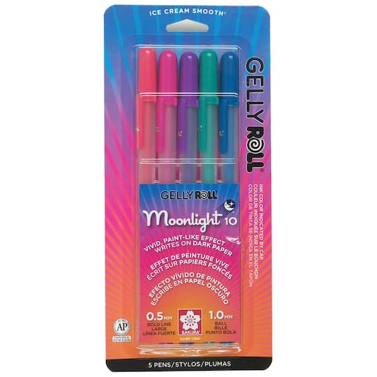 Gelly Roll&#xAE; Moonlight&#xAE; 10 Bold Point Gel Pen 5 Color Set, Dusk